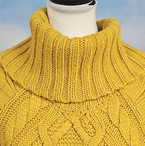 LOFT | WOOL BLEND SHORT SLEEVE FUNNEL NECK SWEATER KNIT TOP - Picture 11 of 16